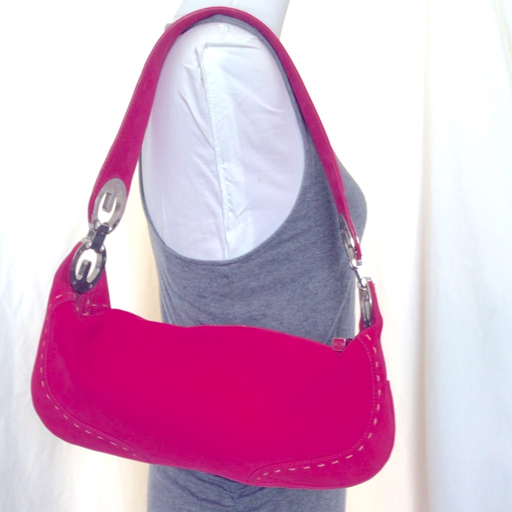 ‼️SALE Escada Hot Pink Hobo Bag Like New!